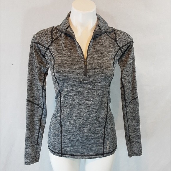 Reebok Fitted Performance Track Jacket Small Long Sleeve Zip Up Athletic Top - Picture 3 of 5